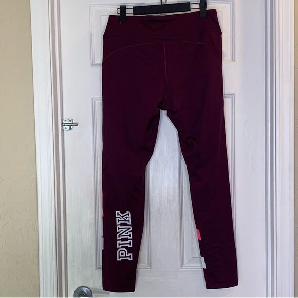 PINK Victoria’s Secret Inner Fleece Lined Leggings Size Large - Picture 2 of 10